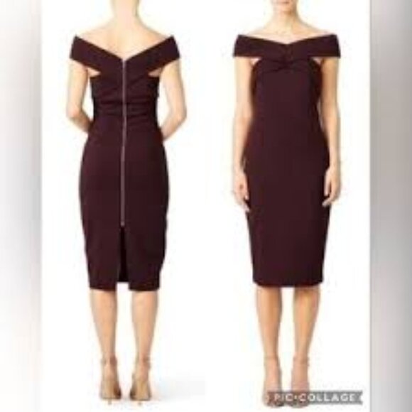 Finders Keepers Marsala Be Still Dress - M - bordeaux - Picture 1 of 3